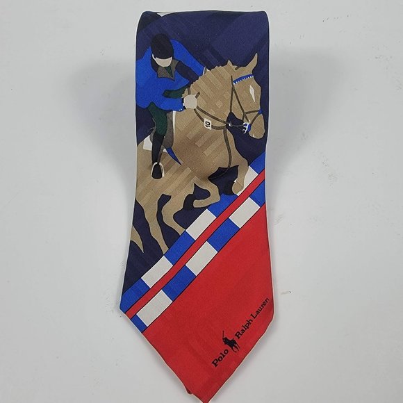 NWT Rare Polo Ralph Lauren silk printed tie